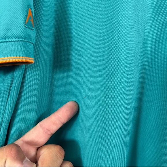 Miami Dolphins Antigua Polo NFL Football Sports Performance Solid Shirt 0700 - Picture 4 of 10